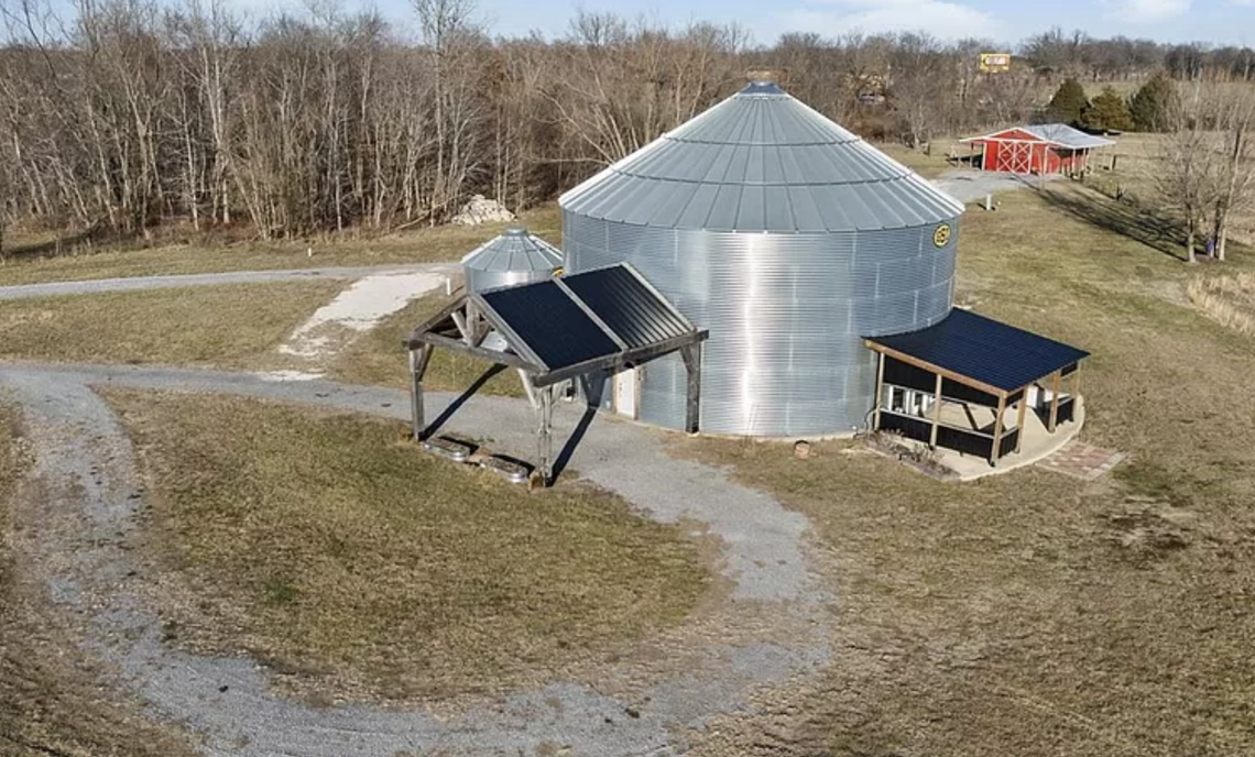 For $499,900, this two-bedroom, 2,000-square-foot silo house can be yours. It’s on 10 acres.