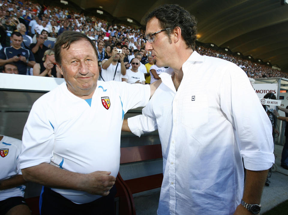 Guy Roux et Laurent Blanc en 2007