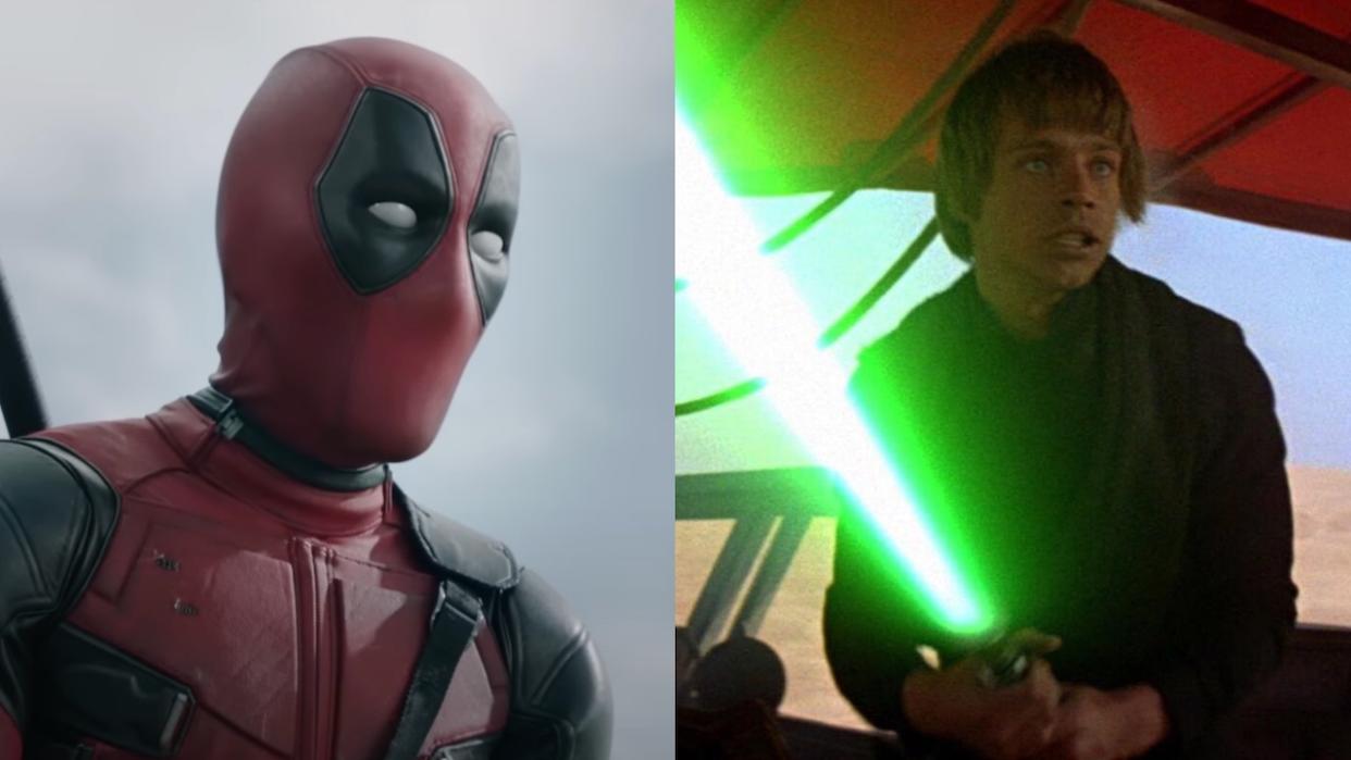  Deadpool and Luke Skywalker in Return of the Jedi. 