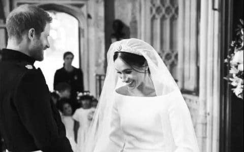 The Duke and Duchess of Sussex on their wedding day - Chris Allerton