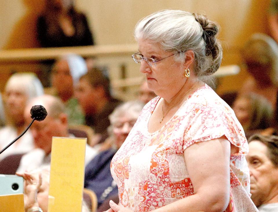 File photo - Shasta County Clerk and Registrar of Voters Cathy Darling Allen appears before the Board of Supervisors on Tuesday, July 12, 2022.