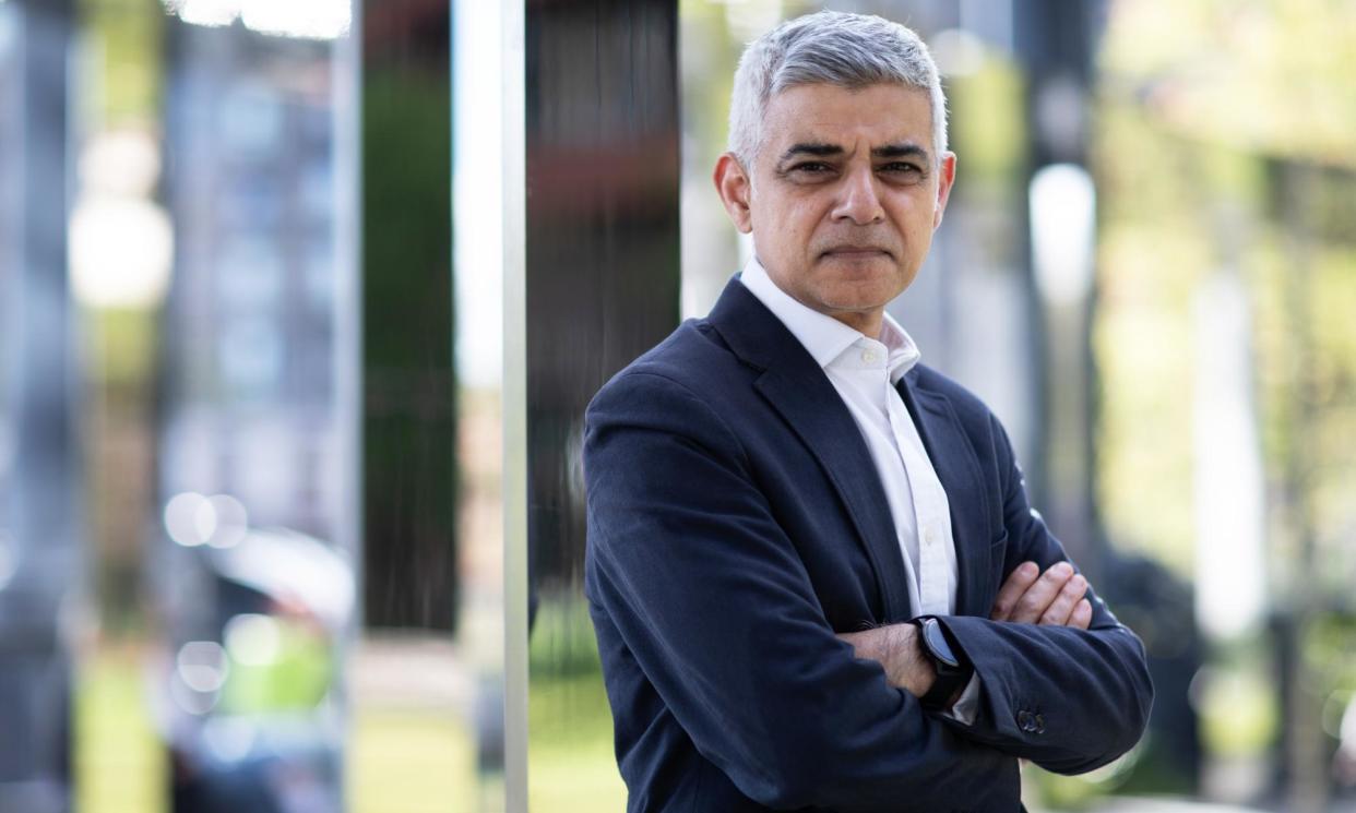 <span>‘We need to be tough on the complex causes of crime,’ Sadiq Khan says.</span><span>Photograph: Teri Pengilley/The Guardian</span>