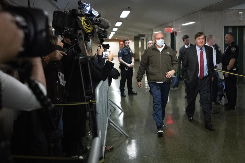 Trump Organization's former Chief Financial Officer Allen Weisselberg arrives to court, Tuesday, Jan. 10, 2023, in New York. The longtime Donald Trump lieutenant who became a star prosecution witness and helped convict the former president's company of tax fraud was sentenced to five months in jail for dodging taxes on $1.7 million in company-paid perks. (AP Photo/John Minchillo)