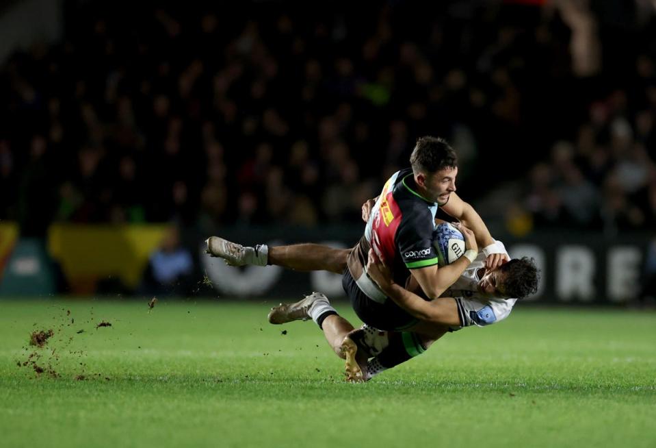 A bruising defeat by their biggest rivals drops Harlequins down to fourth in the early Premiership standings (PA)