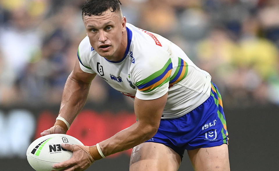 Jack Wighton, pictured here in action for the Canberra Raiders.