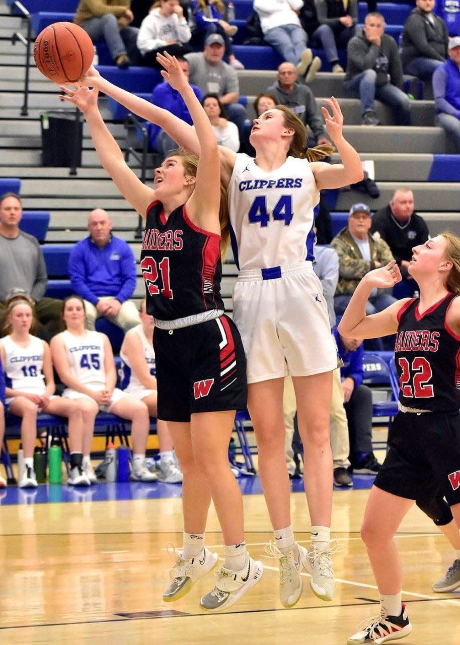 Clear Creek Amana's Bliss Beck is an elite volleyball player and basketball star for Clear Creek Amana.