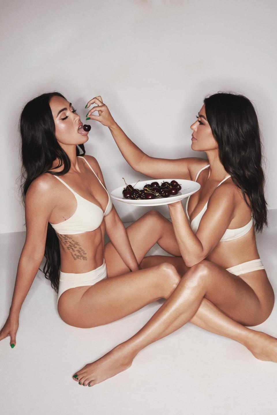 Megan Fox and Kourtney Kardashian Just Broke the Internet Wearing Matching Thongs