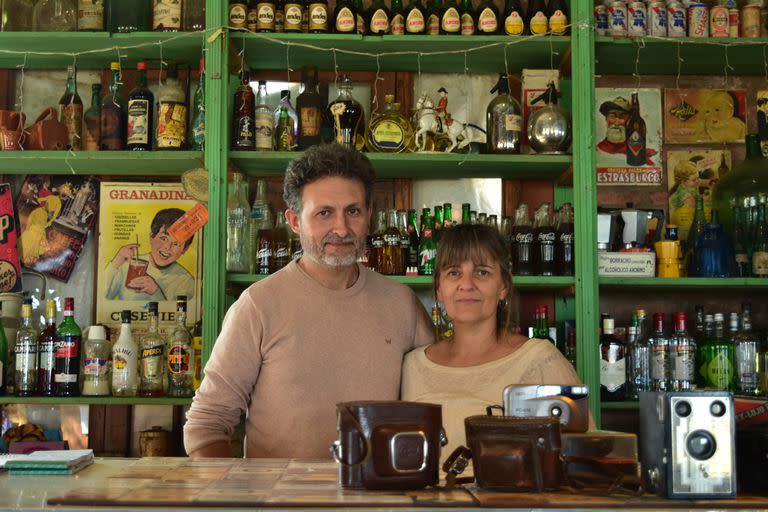 Pablo Olguín junto a su esposa, Marina Martino