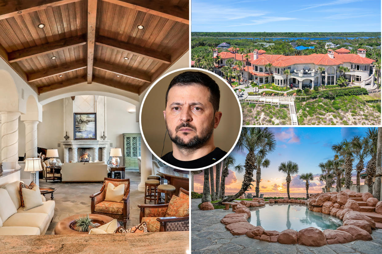 Florida oceanfront mansion falsely accused of being owned by Ukrainian President Volodymyr Zelensky heads to auction.