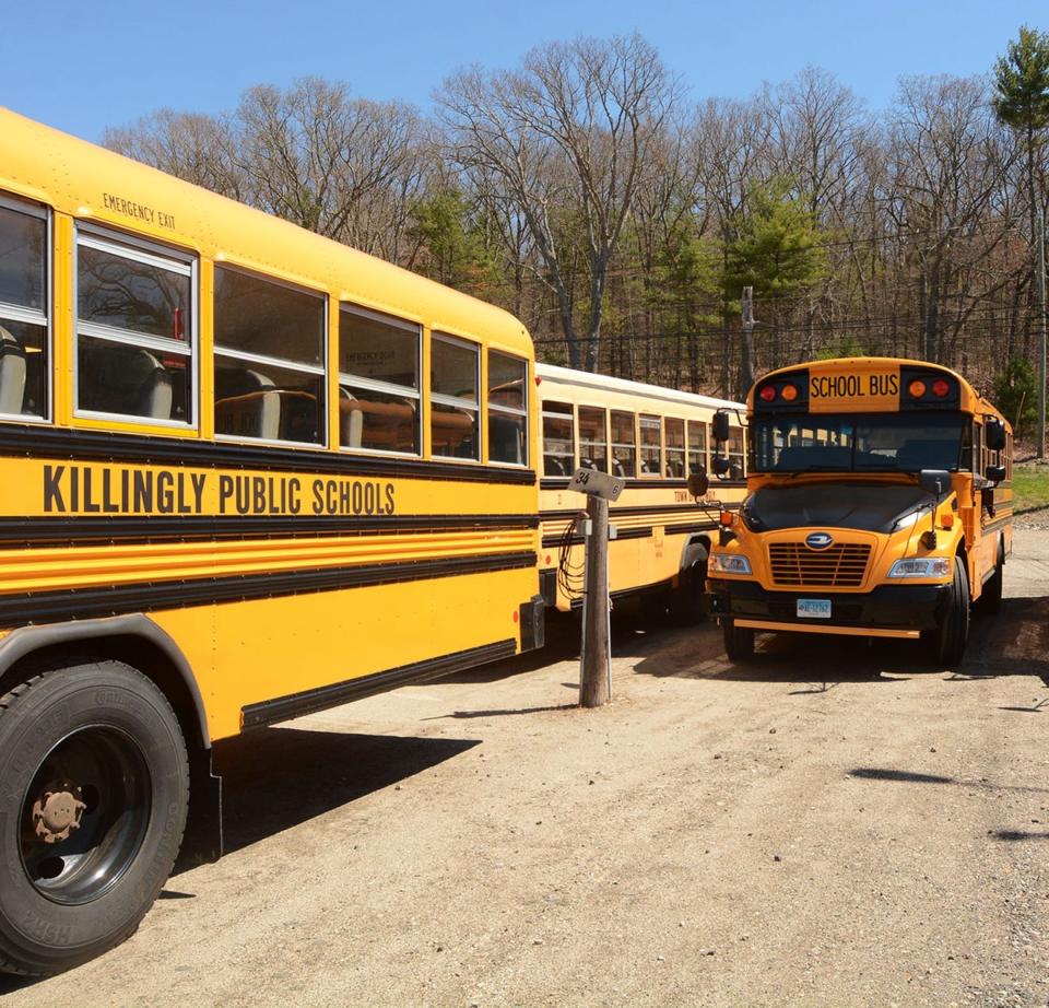 File photo of Killingly school buses