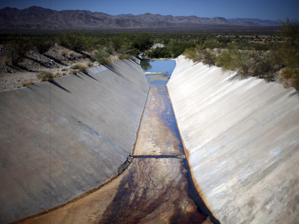 dry canal california drought