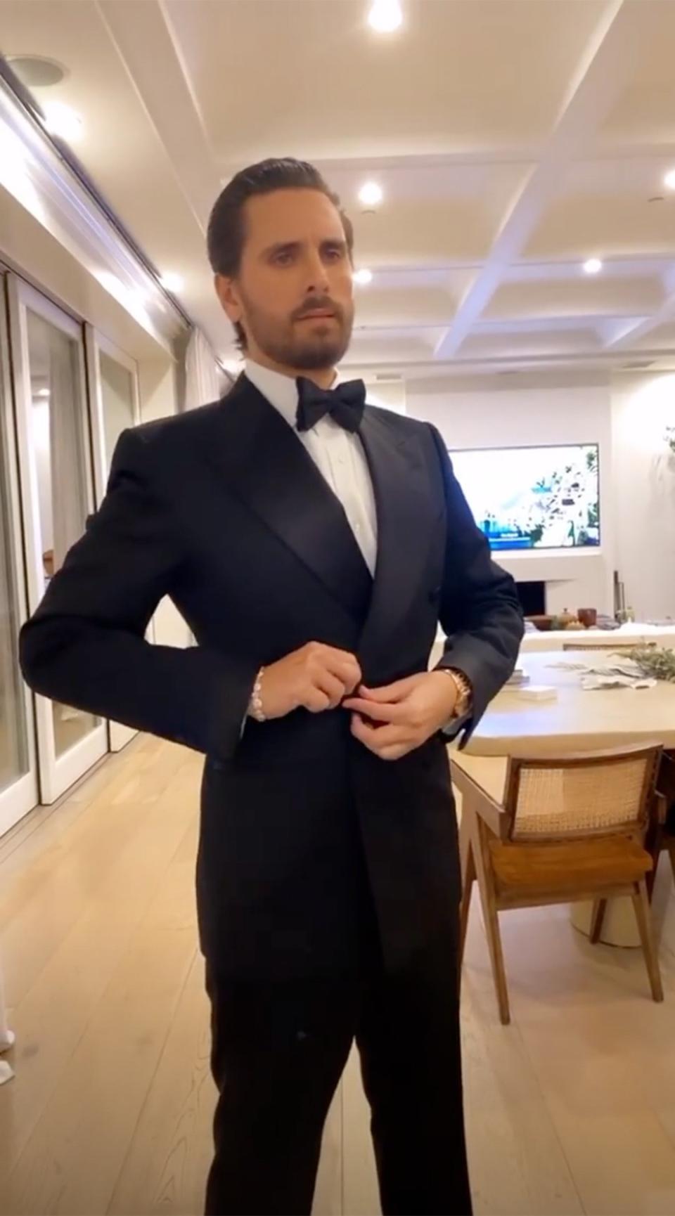 Scott Disick looked dapper for the occasion.