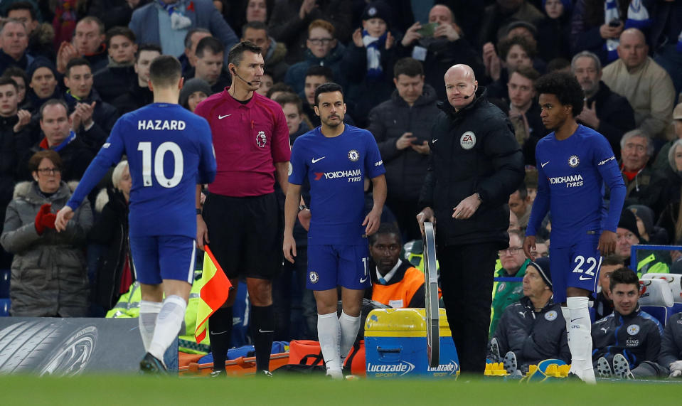 Eden Hazard had a poor game but even his substitution failed to bring a goal