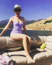 <p>The actress, in a purple strapless swimsuit, boarded a boat and wore a hat to protect herself from the hot sun. And no sea excursion is complete without … Wheat Thins! See, stars really are just like us. Well, except for the yacht. (Photo: <a rel="nofollow noopener" href="https://www.instagram.com/p/BYmPkY8DxkX/?taken-by=elizabethbanks" target="_blank" data-ylk="slk:Elizabeth Banks via Instagram;elm:context_link;itc:0;sec:content-canvas" class="link ">Elizabeth Banks via Instagram</a>)<br><br></p>