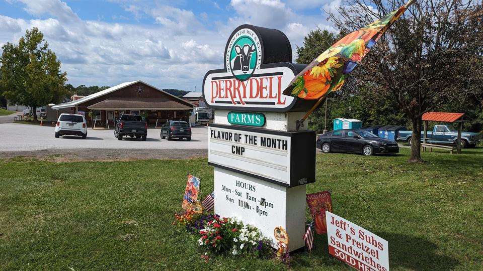 Perrydell Farm and Dairy on Indian Rock Dam Road in York Township.