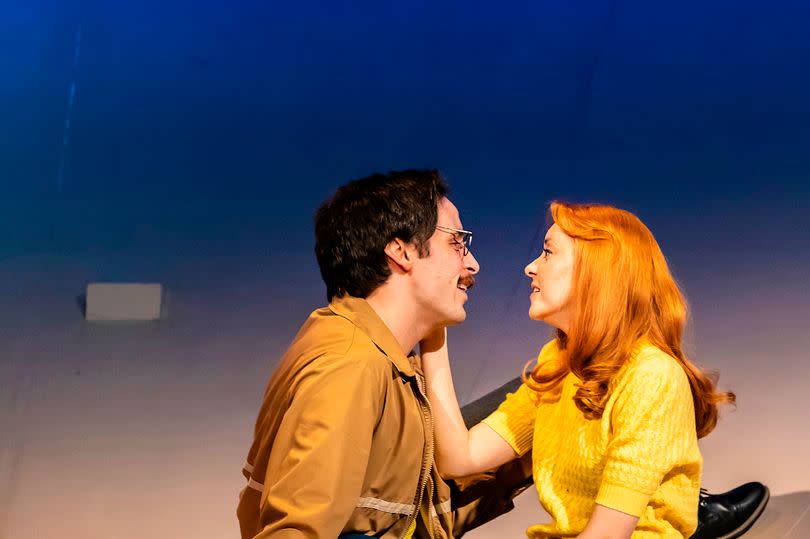 Larry and Carol on stage in 42 Balloons -Credit:Pamela Raith