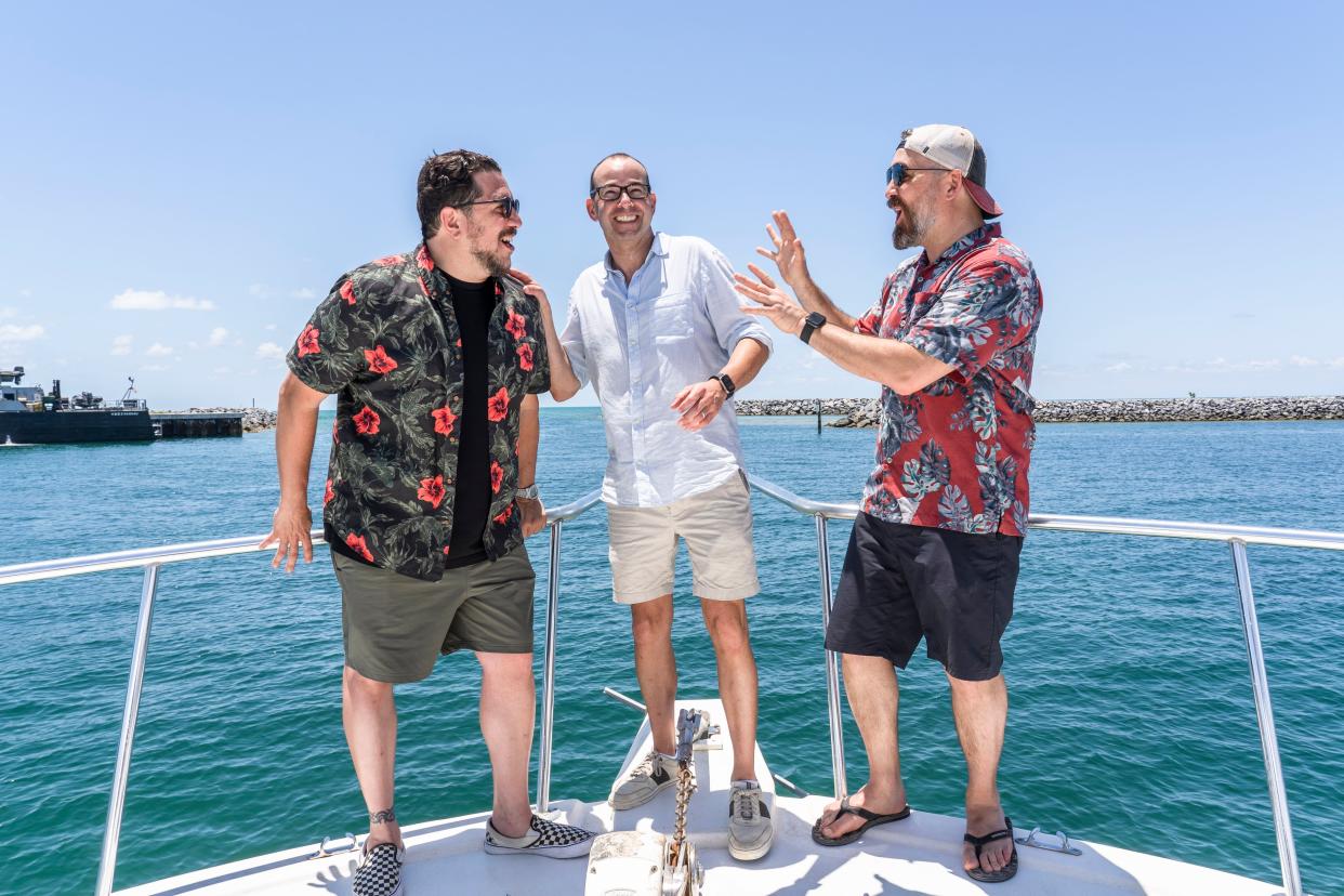 "Impractical Jokers" Sal Vulcano, James “Murr” Murray and Brian “Q” Quinn have a a Shark Week special this year.