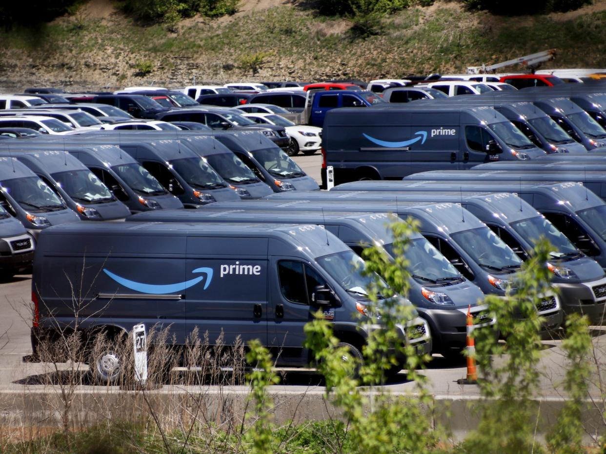 Amazon delivery vans