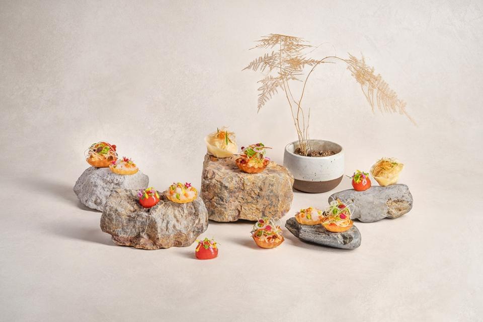 Start the meal with the 'yum cha' inspired canapes from both restaurants