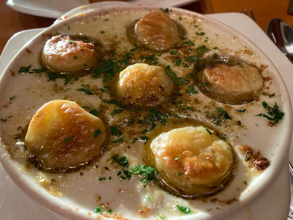 Escargot at Pauline's Cafe in South Burlington on Oct. 19, 2023.