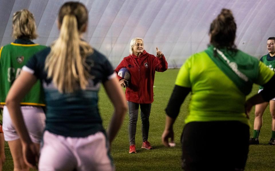 Leicester Tigers head of women's rugby Vicky MacQueen (Red) - David Rose