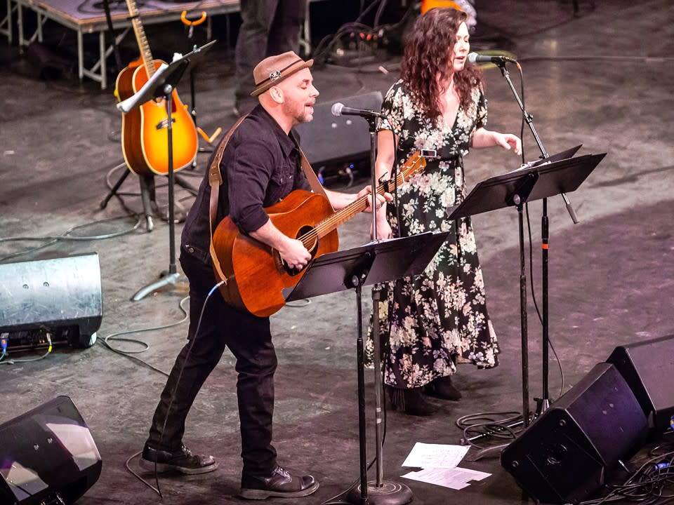 John Condron and Allison Flood at Rialto on Feb. 8, 2020. Both are part of the 12/19 show. Image via Tim Placher with permission to use