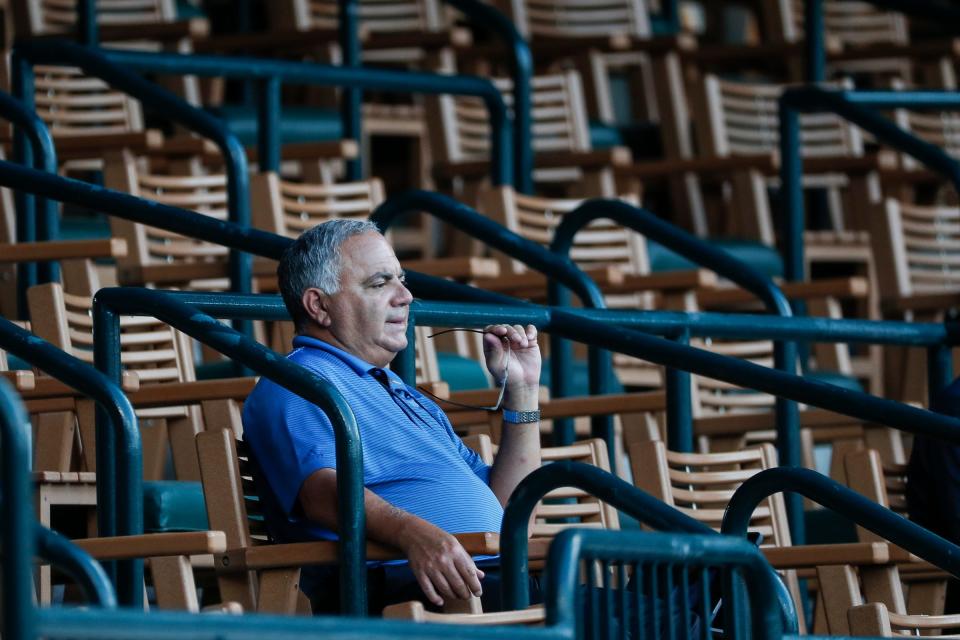 Tigers general manager Al Avila, pictured here with all the high-level prospects likely to be change teams at this year's deadline.