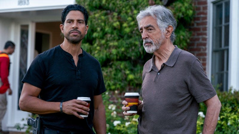 Adam Rodriguez and Joe Mantegna in Criminal Minds: Evolution