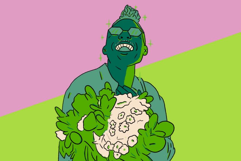 Illustration of Christopher Griffin a.k.a Plant kween on Instagram and his favorite plant, the snake plant