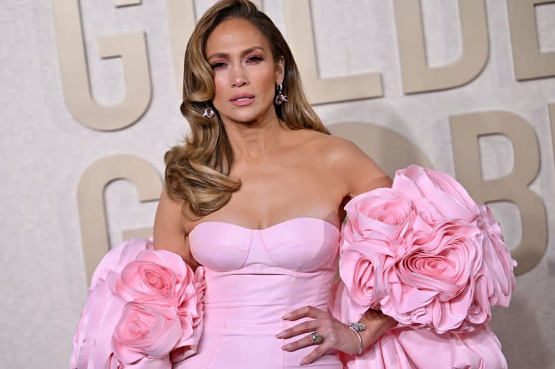 Jennifer Lopez arrives for the 81st annual Golden Globe Awards at the Beverly Hilton in Beverly Hills, Calif., on January 7. File Photo by Chris Chew/UPI