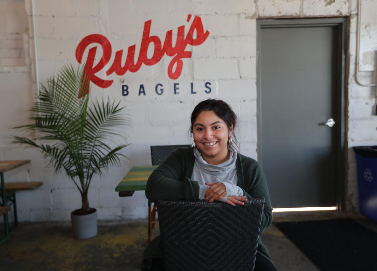 Daniela Ruby Varela owns Ruby's Bagels, which will stay open through the winter at the Zocalo Food Park in Walker's Point, 636 S. Sixth St.