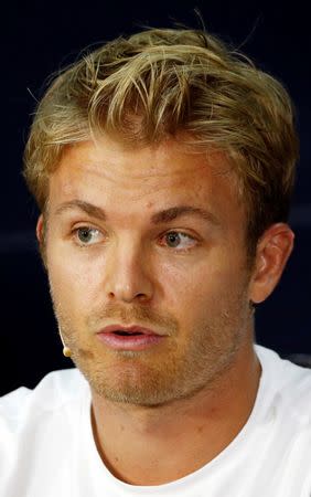 Formula One - F1 - Malaysia Grand Prix - Sepang, Malaysia- 29/9/16. Mercedes' Nico Rosberg of Germany speaks during a news conference. REUTERS/Edgar Su