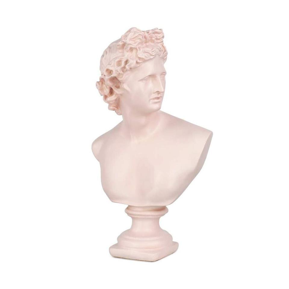 1) Classic Greek Pythian Apollo Bust Statue