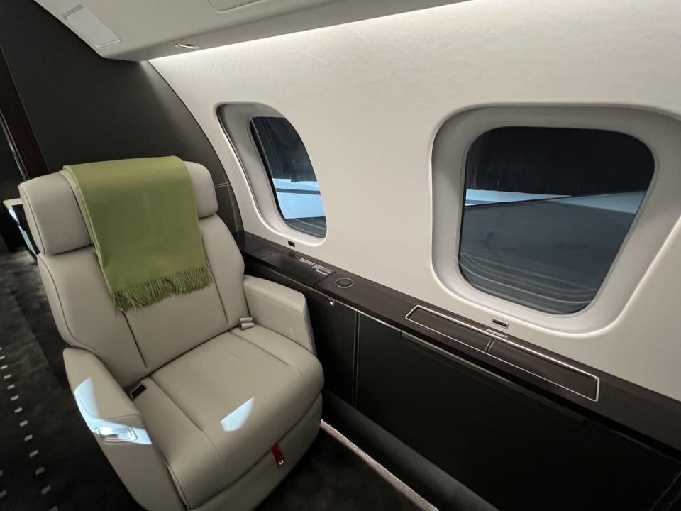 Onboard VistaJet's Bombardier Global 7500.