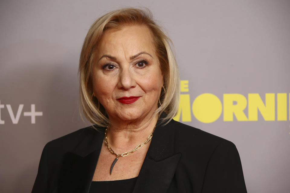 Director Mimi Leder poses for photographers upon arrival at the photo call of 'The Morning Show' at a central London hotel, Friday, Nov. 01, 2019. (Photo by Joel C Ryan/Invision/AP)