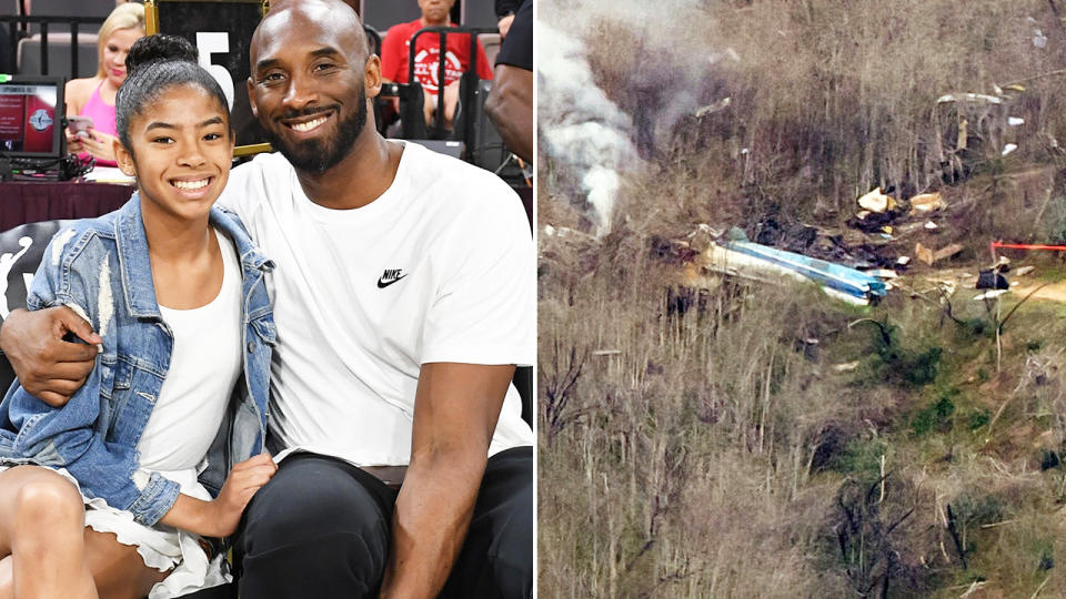 Kobe and Gianna Bryant, pictured here before the fatal helicopter crash.