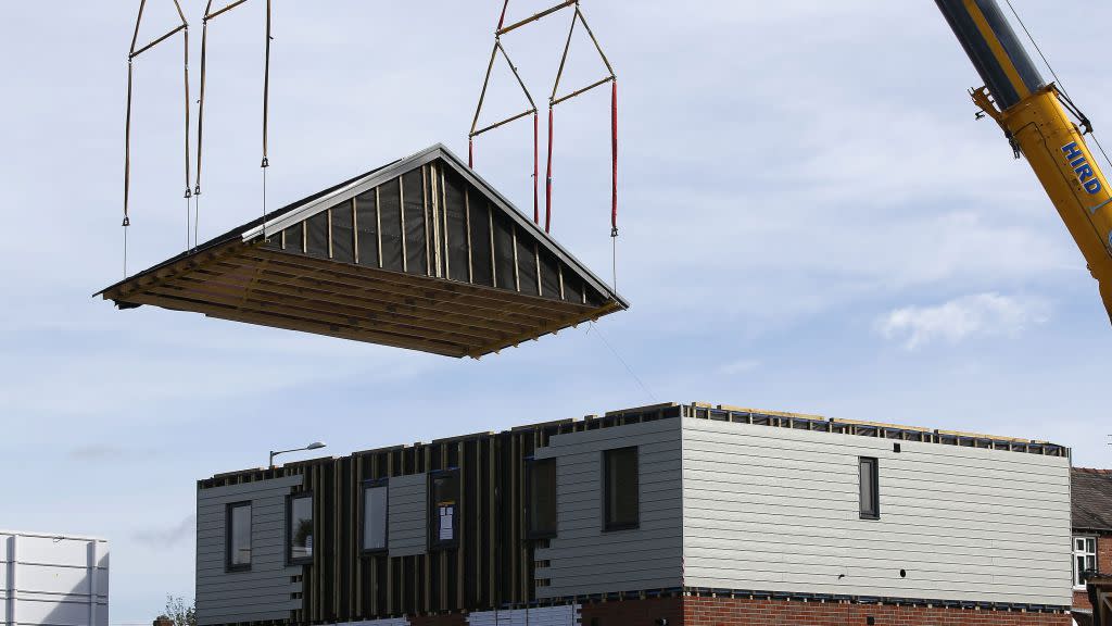 Affordable housing is erected on a Stockport Homes building site in Stockport, Britain, September 23, 2016. REUTERS/Andrew Yates - RTSP4YI