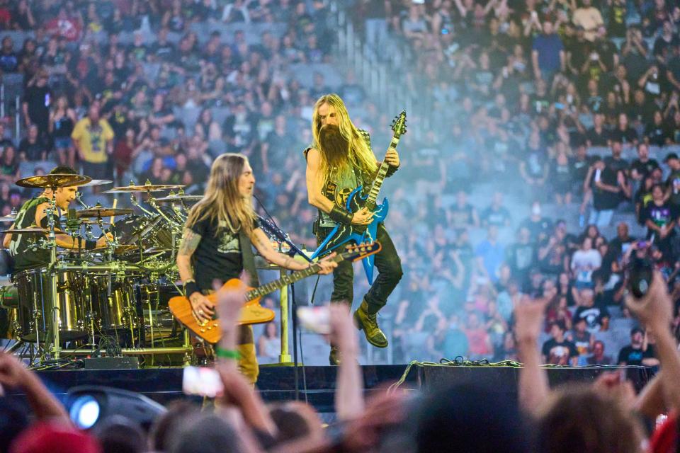 Pantera performs as the second opening act for Metallica at State Farm Stadium in Glendale on Friday, Sept. 1, 2023.