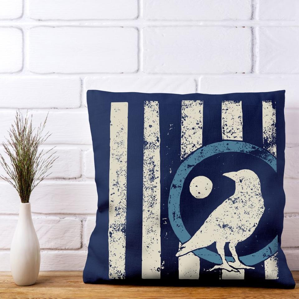 <p><a href="https://www.rusticcounty.com/products/full-moon-crow-throw-pillow" rel="nofollow noopener" target="_blank" data-ylk="slk:Shop Now;elm:context_link;itc:0;sec:content-canvas" class="link ">Shop Now</a></p><p>Full Moon Crow</p><p>$40.00</p>