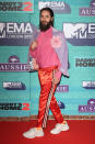 <p>Jared Leto opted for a sports-luxe look courtesy of go-to brand, Gucci. (Photo: Getty Images) </p>