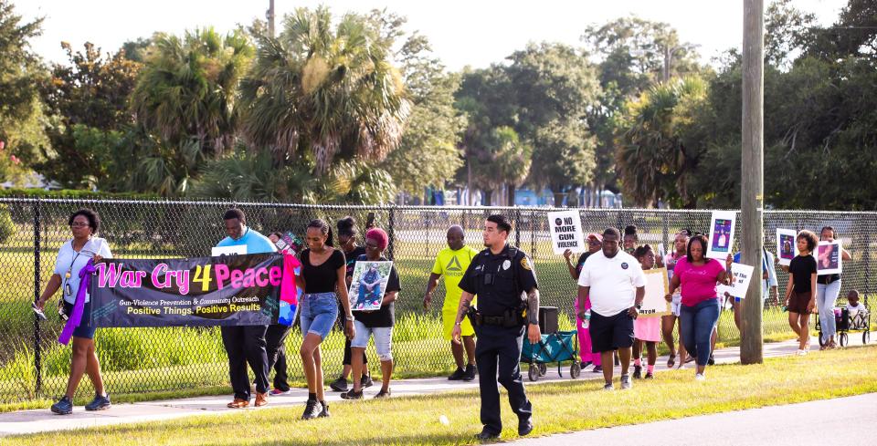 The Prayer Walk on Thursday.