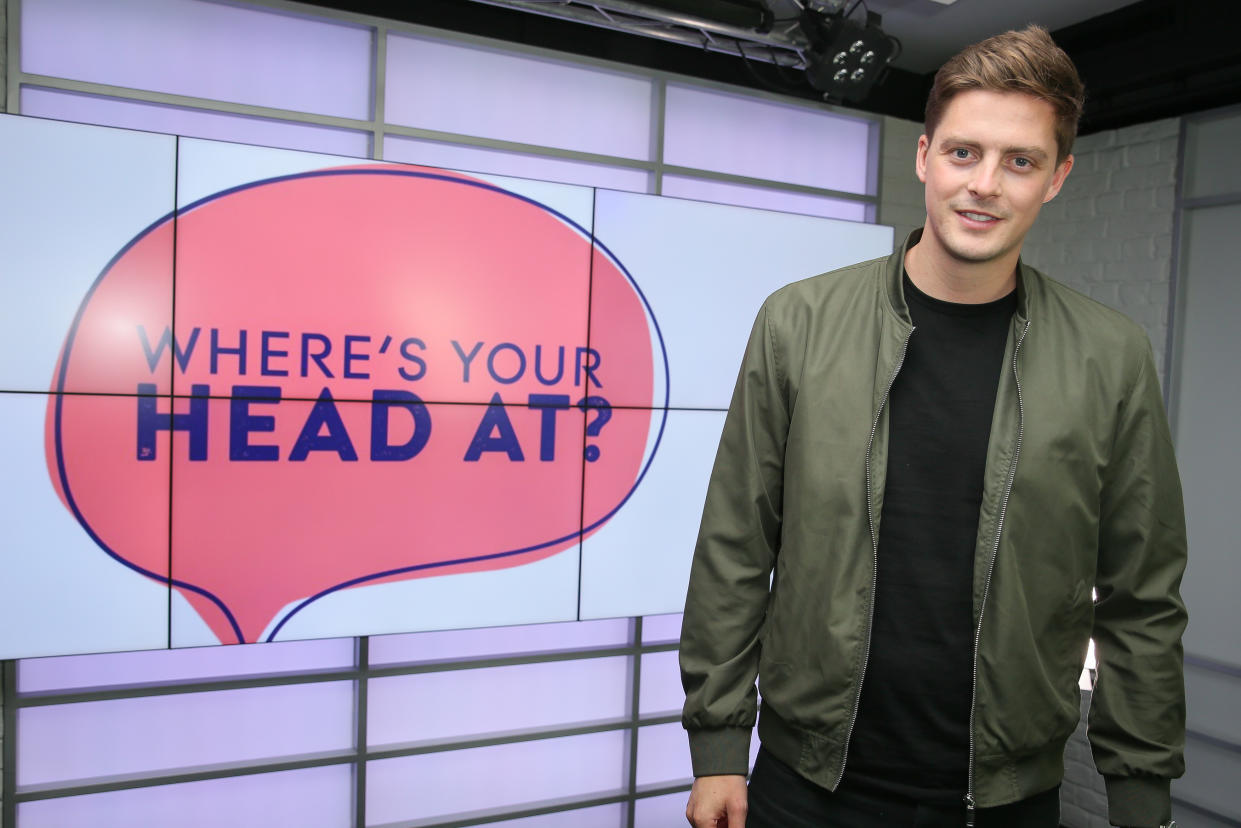 LONDON, ENGLAND - MAY 07: Dr Alex George visits "Where's Your Head At?" Bauer Media's campaign to ensure mental and physical health are given equal treatment in the workplace at Heat Radio on May 07, 2019 in London, England. (Photo by Ian Lawrence X/Getty Images)