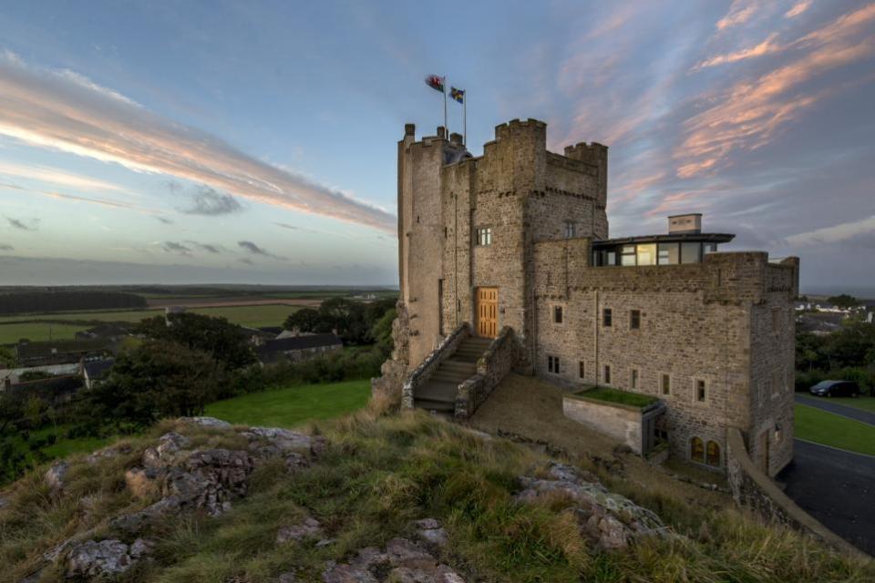 Western Telegraph: Roch Castle rises from the rock.