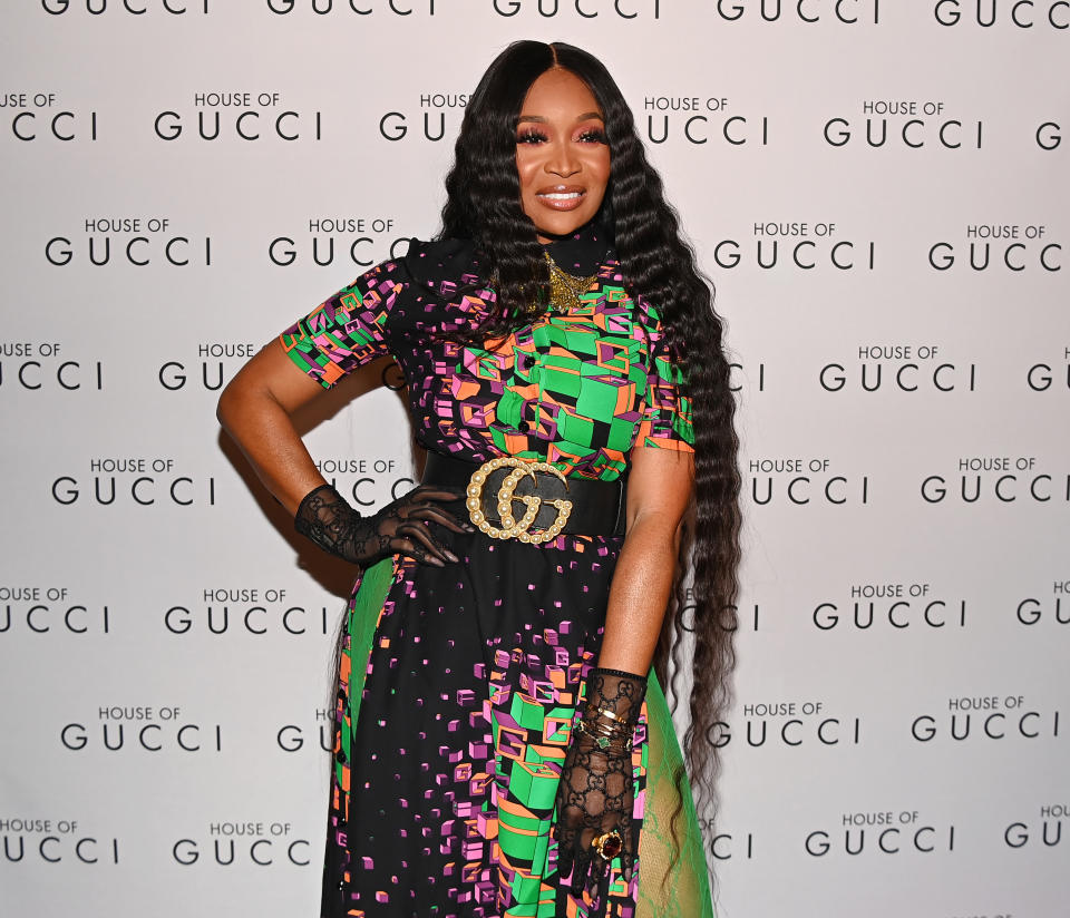 ATLANTA, GEORGIA – NOVEMBER 18: Marlo Hampton attends a screening of “House of Gucci” at IPIC Theaters at Colony Square on November 18, 2021 in Atlanta, Georgia. (Photo by Paras Griffin/Getty Images)