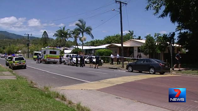 Murray Street in Cairns remains closed as investigations continue. Source: 7News