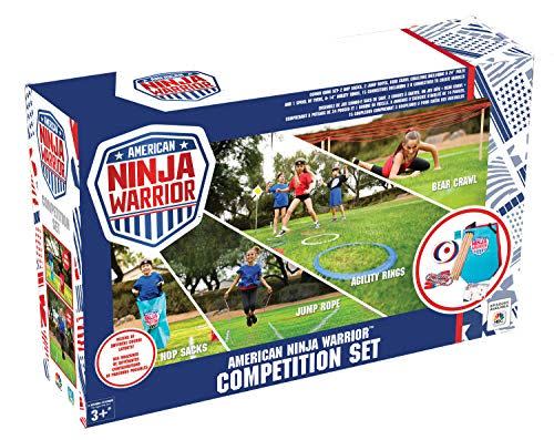 <p><strong>American Ninja Warrior</strong></p><p>amazon.com</p><p><strong>$31.79</strong></p><p><a href="https://www.amazon.com/dp/B07DQQQY6G?tag=syn-yahoo-20&ascsubtag=%5Bartid%7C10050.g.29775459%5Bsrc%7Cyahoo-us" rel="nofollow noopener" target="_blank" data-ylk="slk:Shop Now;elm:context_link;itc:0;sec:content-canvas" class="link ">Shop Now</a></p><p>Let his competitive spirit run wild! With hop sacks, jump rope, agility rings, and bear crawl challenges included, this kit instantly elevates any playdate, sleepover, or birthday party.</p>