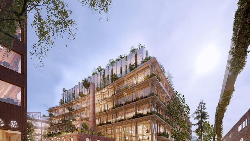 Stockholm Wood City's developers say it will be the largest timber construction project in the world. - Courtesy Atrium Ljungberg