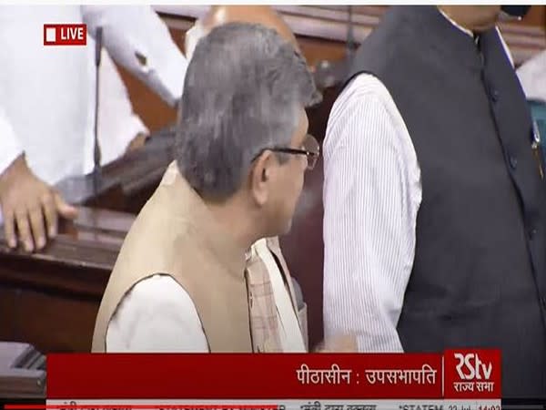 Union Information and Technology Minister Ashwini Vaishnaw in Rajya Sabha (Photo/ANI) 