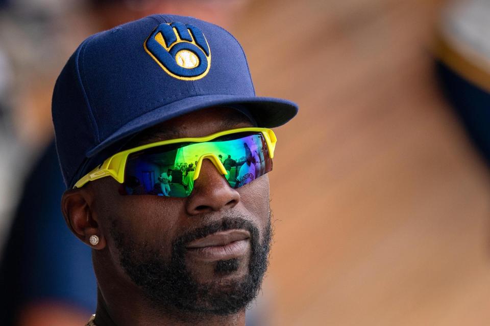 Andrew McCutchen has been placed on the COVID-19 injured list by the Brewers.