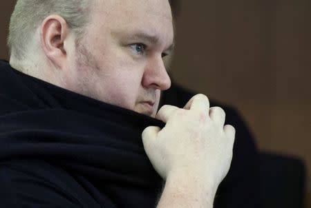 German tech entrepreneur Kim Dotcom appears in an Auckland court, December 23, 2015. REUTERS/Chris Cameron/File Photo